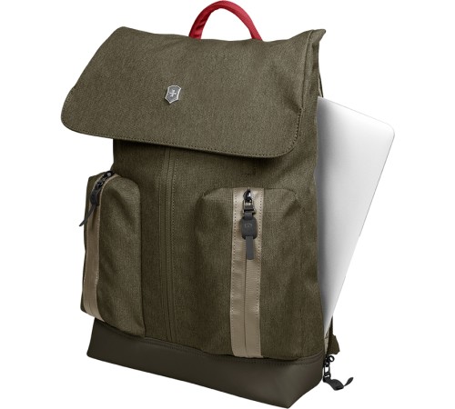 Рюкзак VICTORINOX Altmont Classic Flapover Laptop 15,4'', зелёный, полиэфир, 28x14x43 см, 13 л