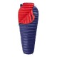 Мешок спальный Naturehike CW300 NH18S300-D из гусинного пуха голубой, молния слева, 6927595761373L