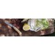 Нож Opinel №7 Nature, нержавеющая сталь, рукоять самшит, гравировка снежинки