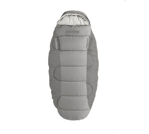 Мешок спальный Naturehike Oval PS300 NH20MSD03, серый, 6927595775875