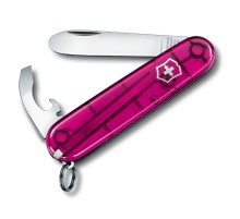 Нож перочинный VICTORINOX My First Victorinox, 84 мм, 9 функций, полупрозрачный розовый