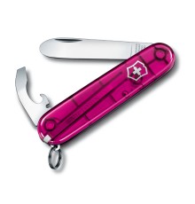 Нож перочинный VICTORINOX My First Victorinox, 84 мм, 9 функций, полупрозрачный розовый