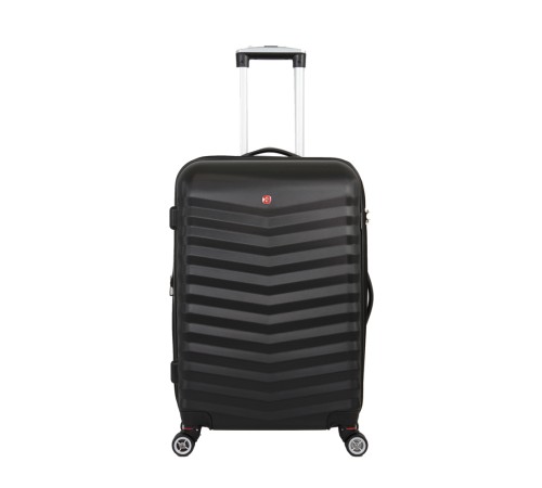 Чемодан SWISSGEAR FRIBOURG, чёрный, АБС-пластик, 37x23x54см, 35 л