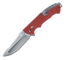 Нож Gerber Tactical Hinderer Rescue, красный, коробка, 22-01534