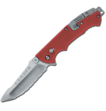 Нож Gerber Tactical Hinderer Rescue, красный, коробка, 22-01534