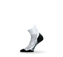 Носки Lasting RPC 098, microfiber+polypropylene, белый с черной подошвой и серой полоской, размер L, RPC098-L