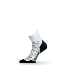 Носки Lasting RPC 098, microfiber+polypropylene, белый с черной подошвой и серой полоской, размер L, RPC098-L
