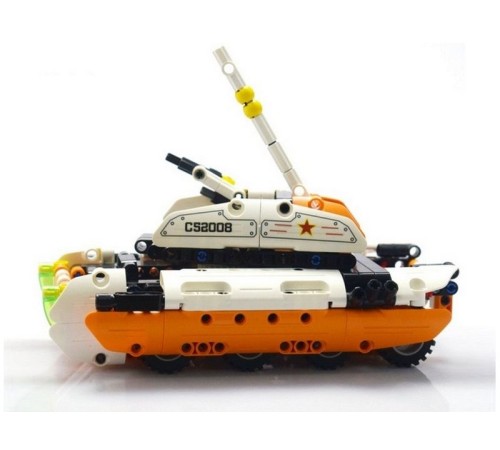 Конструктор CaDA Technic танк-трансформер 2 в 1, инерционный (294 деталей)