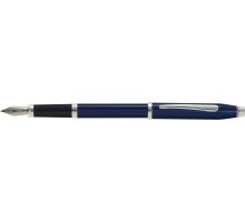 Перьевая ручка Cross Century II Blue lacquer, синий лак с отделкой родием, перо М