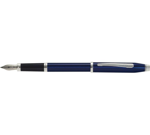 Перьевая ручка Cross Century II Blue lacquer, синий лак с отделкой родием, перо М