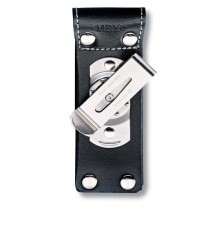 Чехол на ремень VICTORINOX для ножей 111 мм до 6 уровней, с поворотной клипсой, кожаный, чёрный