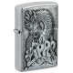 Зажигалка ZIPPO Classic с покрытием Brushed Chrome, латунь/сталь, серебристая, 38x13x57 мм