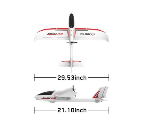 Радиоуправляемый планер Volantex RC Ranger 750мм Brushless 2.4G 4ch LiPo RTF with Gyro