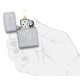 Зажигалка ZIPPO Labyrinth с покрытием Satin Chrome, латунь/сталь, серебристая, матовая, 38x13x57 мм