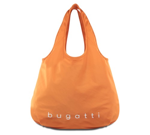 Сумка-шоппер BUGATTI Bona, оранжевая, полиэстер/сатиновый нейлон, 55х2х45 см, 23 л
