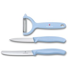 Набор из 3 ножей VICTORINOX Swiss Classic: нож для томатов, столовый нож 11 см, нож для овощей 8 см