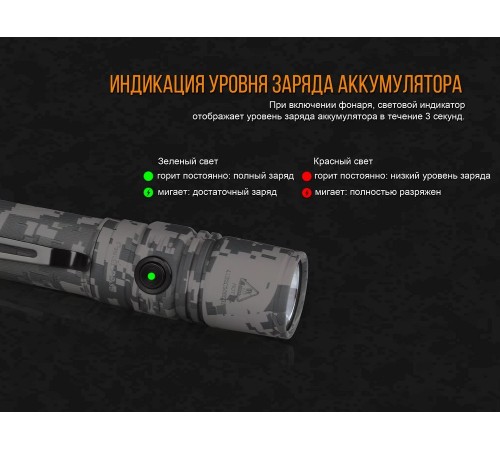 Фонарь Fenix PD35 V2.0 Camo Edition Cree XP-L HI LED
