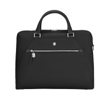 Портфель VICTORINOX Victoria Signature Briefcase, черный, нейлон/кожа, 42x13x30 см, 13 л