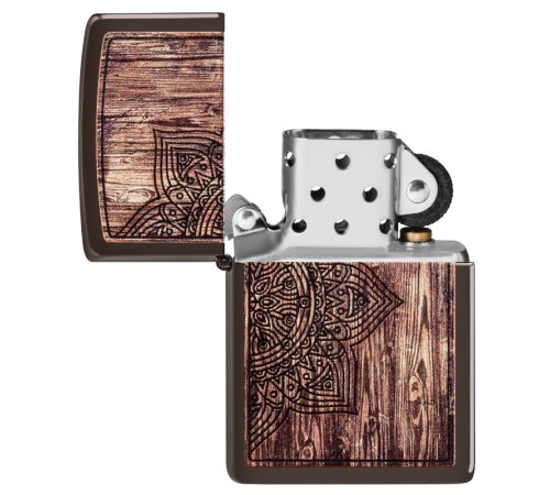 Зажигалка ZIPPO Classic с покрытием Brown Matte, латунь/сталь, коричневая, матовая, 38x13x57 мм