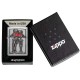 Зажигалка ZIPPO Couple Love с покрытием Brushed Chrome, латунь/сталь, серебристая, 36x13x57 мм