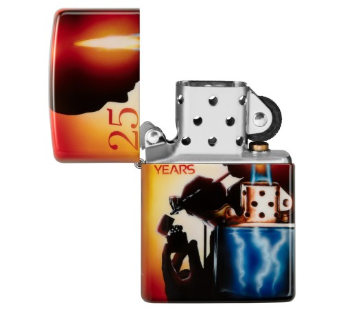 Зажигалка ZIPPO Mazzi с покрытием 540 Matte, латунь/сталь, разноцветная, матовая, 38x13x57 мм