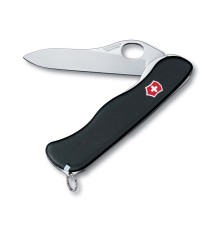 Нож перочинный VICTORINOX Sentinel One Hand, 111 мм, 4 функции, с фиксатором лезвия, чёрный