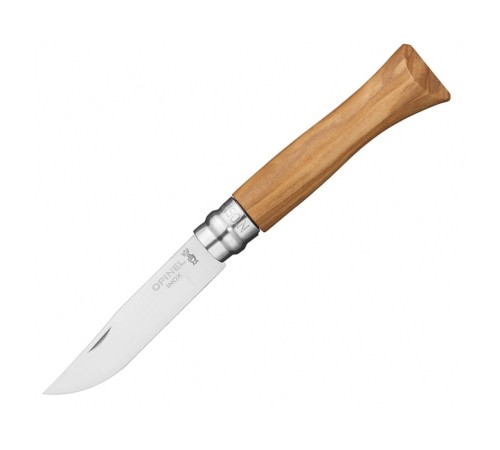 Нож Opinel №6, нержавеющая сталь, рукоять из оливкового дерева, 000983