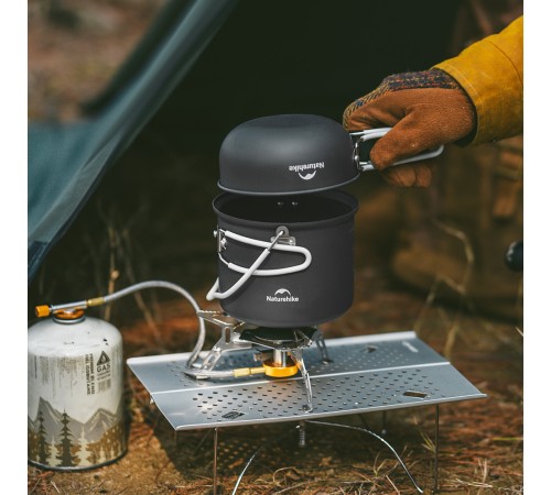 Набор посуды Naturehike 4 в1 NH18T018-G, серый, 6927595785515