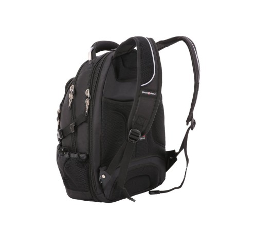 Рюкзак SWISSGEAR, 15”,чёрный/серый, полиэстер 900D/420D/М2 добби, 34x23x48 см, 38 л