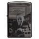 Зажигалка ZIPPO George Blaisdell с покрытием Black Ice®, латунь/сталь, чёрная, 36х12х56 мм