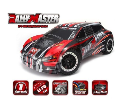 Радиоуправляемая шоссейка Remo Hobby Rally Master (оранжевая) 4WD 2.4G 1/8 RTR