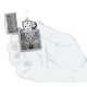 Зажигалка ZIPPO Wolf Emblem с покрытием Brushed Chrome, латунь/сталь, серебристая, 36x13x57 мм