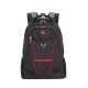Рюкзак WENGER, 15”, чёрный/красный, полиэстер, 35х20х47 см, 33 л