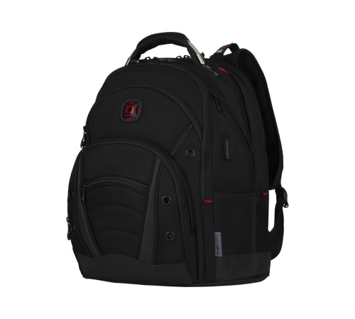 Рюкзак WENGER Synergy Pro Deluxe 16”, чёрный, полиэстер, 36x26x46 см, 26 л