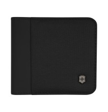 Бумажник VICTORINOX Travel Essentials Bi-Fold Wallet, с защитой от сканирования RFID, чёрный, полиэстер, 11x2x10 см
