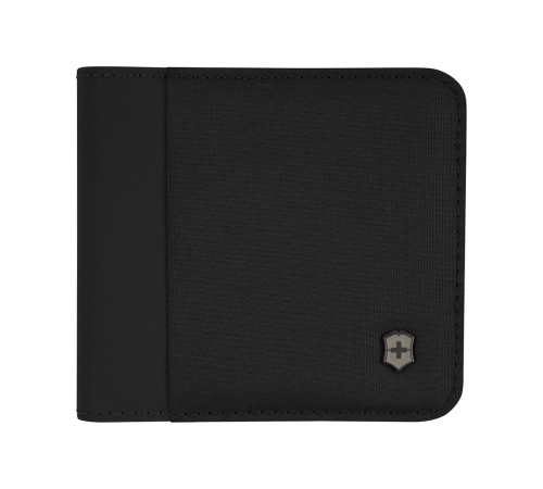 Бумажник VICTORINOX Travel Essentials Bi-Fold Wallet, с защитой от сканирования RFID, чёрный, полиэстер, 11x2x10 см