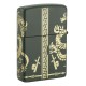 Зажигалка ZIPPO Dragon Design с покрытием Green Matte, латунь/сталь, зеленая, матовая, 38x13x57 мм