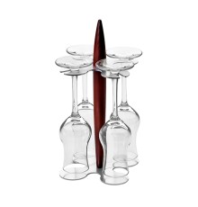 Набор бокалов для граппы Legnoart Grappa на подставке 4шт.