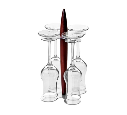 Набор бокалов для граппы Legnoart Grappa на подставке 4шт.