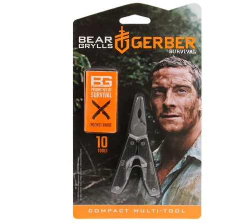 Мультитул Gerber Bear Grylls Compact, блистер, (1013981), 31-000750