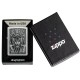 Зажигалка ZIPPO Barbarian Design с покрытием Street Chrome, латунь/сталь, серебристая, 38x13x57 мм
