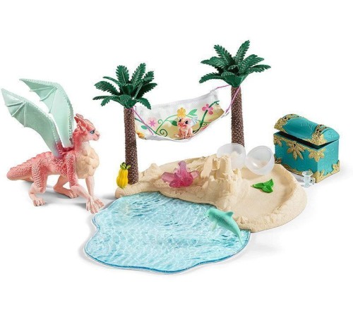 Фигурка Schleich Остров драконов с кладом