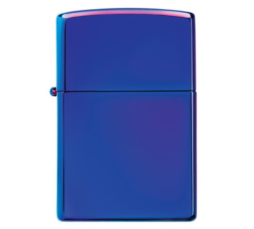Зажигалка ZIPPO Classic с покрытием High Polish Indigo, латунь/сталь, синяя, глянцевая, 38x13x57 мм
