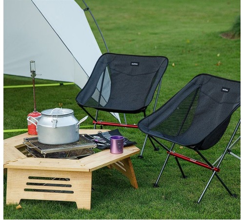 стул складной Naturehike NH18Y050-Z, светло-серый, 6927595730683