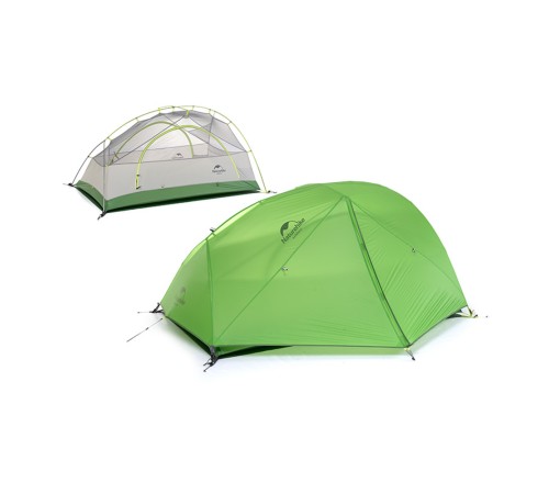 Палатка 2-местная Naturehike сверхлегкая + коврик Star-river NH17T012-T, 210T , зеленый, 6927595789049