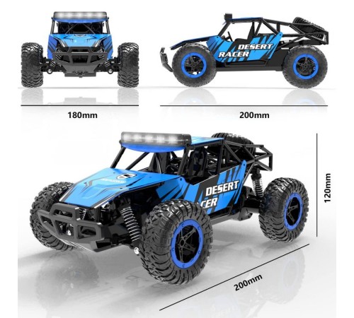 Радиоуправляемый внедорожник Volantex RC Desert King синий 4WD 2.4G 1/16 RTR