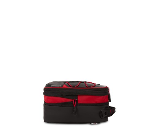 Термосумка для ланча SWISSGEAR, прорезиненный полиэстер 600D, чёрный/красный, 20х18х26 см, 8,5 л