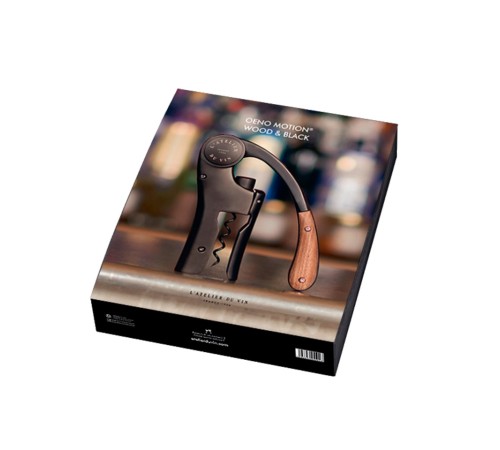 Штопор для вина рычажный L'Atelier du Vin Oeno Motion Wood & Black