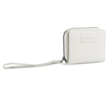 Кошелёк женский BUGATTI Elsa, с защитой данных RFID, белый, воловья кожа/полиэстер, 11х2,5х9 см