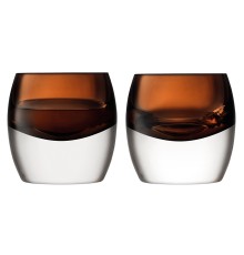 Набор низких стаканов Lsa International Whisky Club, 230 мл, коричневый, 2 шт.